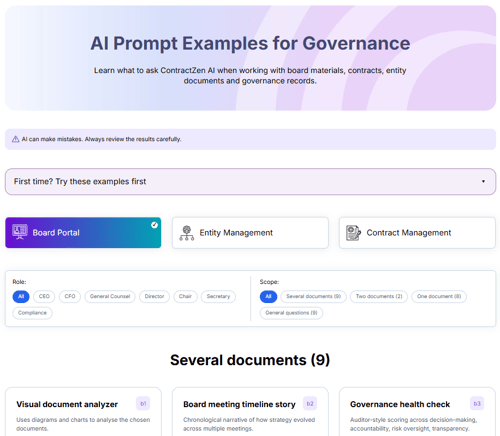 Example Prompt Library