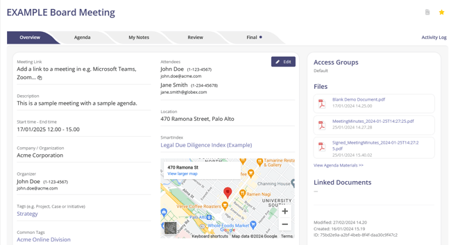 Meeting UI