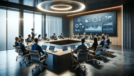 Modern boardroom meeting (1)