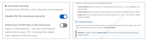 VDR PDF Watermarks