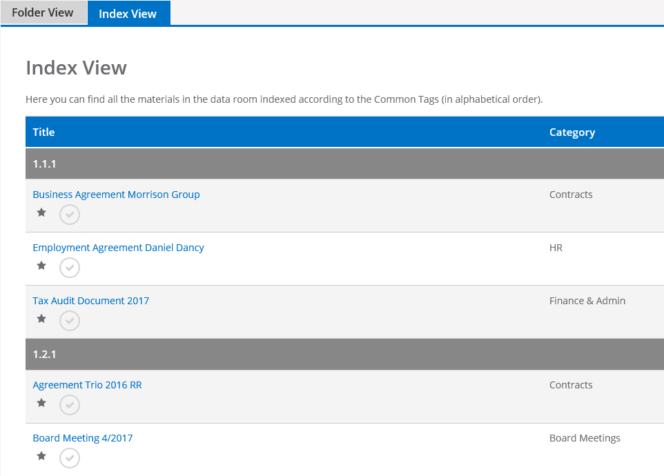 Feature Update: VDR Index View, MeetingBook improvements