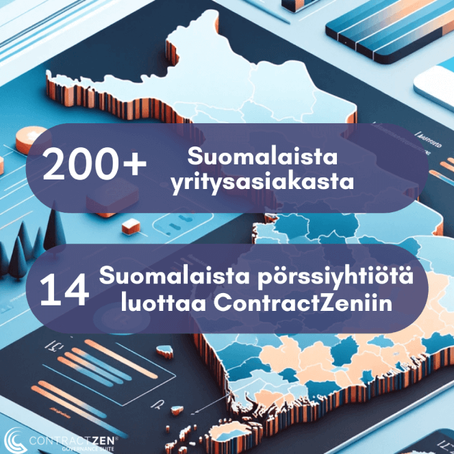 Yli 200 suomalaista organisaatiota käyttää ContractZeniä